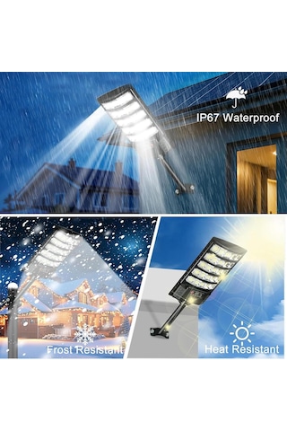 Solar Zemin Lambası Dış Mekan Projektör Led Duvar Lambası Ip67 Su Geçirmez Güçlü Güneş Spot Uzaktan Kumandalı Duvar Lambası Ayarlanabilir Parlaklık Bahçe Avlu Sokak Garajı Beyaz Işık, 1 Adet