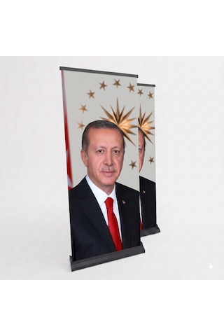 Cumhurbaşkanı Poster Baskılı Pro Roll Up Banner 100x200cm No:2 Diğer