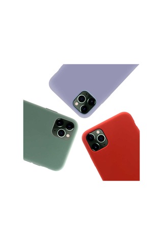 Apple Uyumlu iPhone 11 Pro Max Kılıf Zore Silk Silikon Siyah