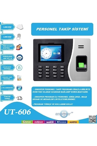 Parmakizi Kart Personel Takip Sistemi Program Kurulum Dahil