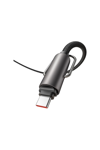 Mcdodo CA-6830 60 W Type-C Type -C Çok İşlevli Çapraz Boyun Askılı Şarj Kablosu 1.2 M Siyah