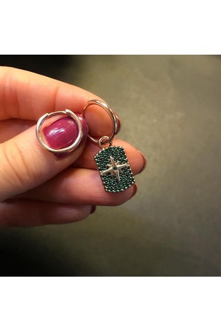 Stela Kutup Yıldızı Gümüş Küpe