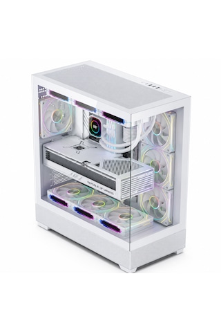 Zoko Alpha Beyaz 7x12cm Kumandalı Argb Fanlı Gaming Akvaryum Kasa