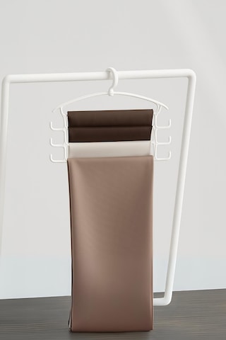 Beyaz Pantolon Askısı & Dolap Düzenleyici Askı Beyaz