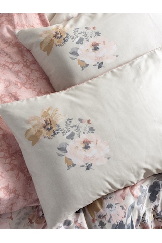 Cotton Box Saten Çift Kişilik Nevresim Takımı Dalya Pudra