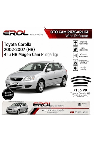 Toyota Corolla 2002-2007 4'lü Hb Mugen Cam Rüzgarlığı
