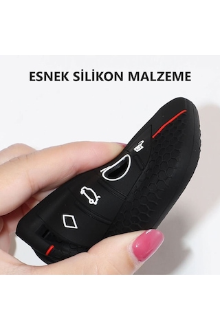 Bmw 1 3 5 6 7 Serisi G32 G30 G20 G11 & X1 X3 X5 X6 X7 & Z4 M Desenli Silikon Anahtar Kılıfı 1 Adet