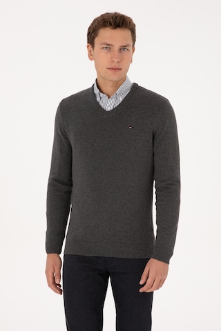 U.s. Polo Assn. Erkek Antrasit Melanj Kazak /triko 50313668-vr081 Antrasıt Melanj