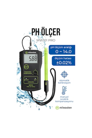 Milwaukee Mw101 Profesyonel Ph Metre Laboratuvar Ve Endüstriyel Kullanım İçin