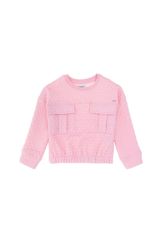 U.s. Polo Assn. Kız Çocuk Pembe Sweatshirt 50290726-vr041 Pembe