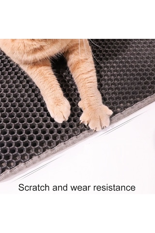 Sones 45 X 30cm Filtreleme Ve Sıçramaya Dayanıklı Çöp Mat Pet Çift Katmanlı Eva Yatak Pedleri