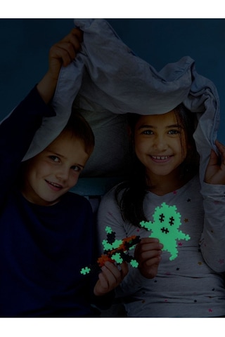 Plus - Plus Minecraft Temalı Silindir Kutuda Glow Lego Yapı Oyuncağı 100 Parça 4282