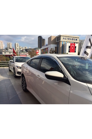 Honda Civic Fc5 Cam Rüzgarlığı Kromlu 2016-2017-2018-2019