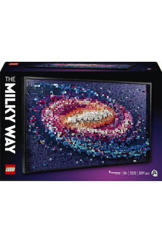LEGO® Art Samanyolu Galaksisi 31212 - Yetişkinler için Koleksiyonluk Yaratıcı Tablo Modeli Yapım Seti (3091 Parça)