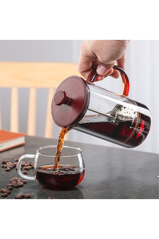 Suofeng Paslanmaz Çelik Ve Borosilikat Camdan Yapılmış 14oz Fransız Pres Kahve Makinesi Diğer