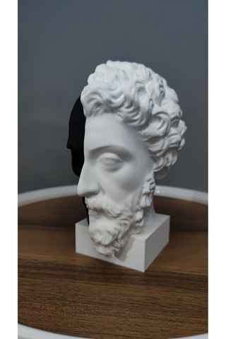 Memento Mori-öleceğini Hatırla Dekoratif Hediyelik Biblo 17 Cm Plastik Siyah Beyaz