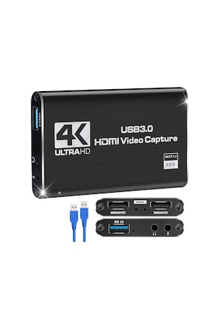 Pazly 4k Oyun Yakalama Kartı - Switch, Ps4, Pc İçin Hd Kayıt Ve Canlı Yayın Cihazı