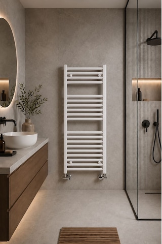 500X1100 Beyaz Havlupan 15 Borulu Banyo Havlupanı