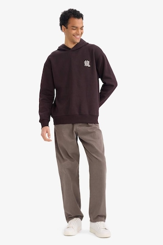 Defacto Boxy Fıt Kapüşonlu Baskılı Sweatshirt F8188ax26spbn337 Kahve-bn337