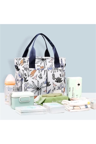 Jialan Bebek Bakım Çantası Mumya Bebek Bezi Çantaları Büyük Çok Renkli