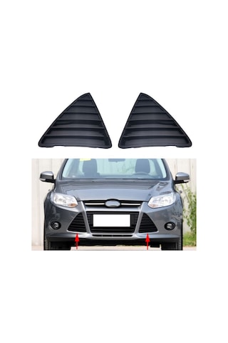 Ford Focus Mk3 Ön Tampon Panjuru Üçgen Panjur Mat Siyah Sağ Sol