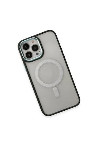 Mey İthalat Apple Uyumlu iPhone 15 Pro Max Kılıf Room Magneticsafe Silikon - Köknar Yeşili Çok Renkli