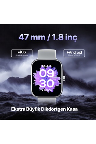 Ttec 2S09WS Tempus 47 MM Dikdörtgen Kasa Akıllı Saat