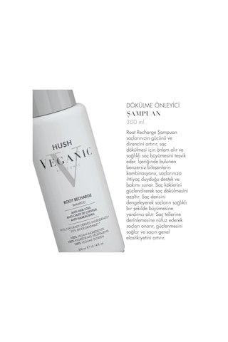 Hush Veganic Root Recharge Dökülme Önleyici Şampuan 300 Ml