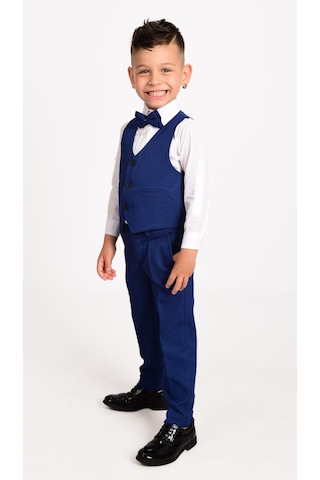 Mnk Baby & Kids Yelekli Erkek Çocuk Takım Elbise