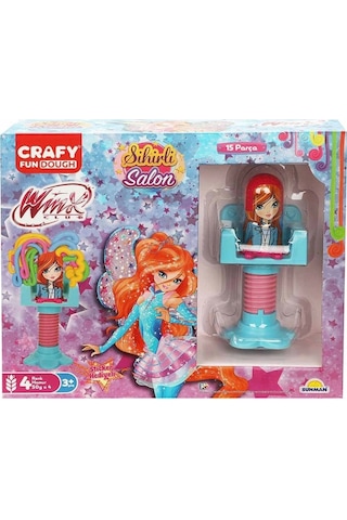 9802 Crafy Winx Sihirli Salon Oyun Hamur Seti 15 Parça -sunman Çok Renkli