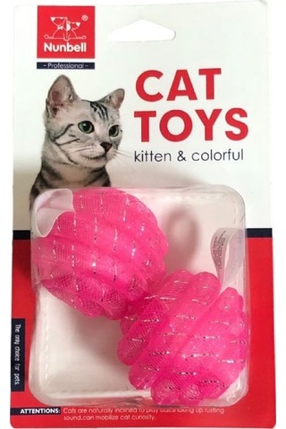 Nunbell Kedi Oyuncagı Simli Top 2 Li