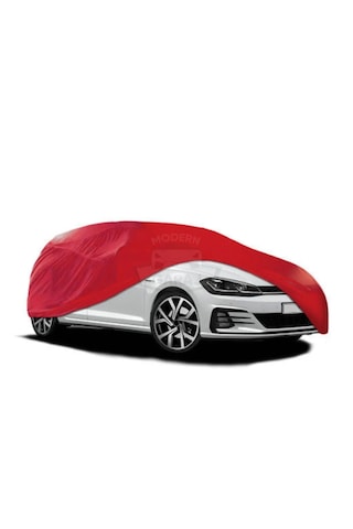 Kırmızı Penye Branda Universal Hatchback Uyumlu Koruma