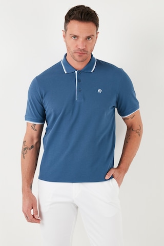 Buratti % 100 Pamuk Düğmeli Regular Fit Erkek Polo Yaka T Shirt 5902118 Koyu Mavi