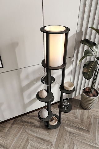 Ravilo Volante Raflı Lambader Siyah Siyah