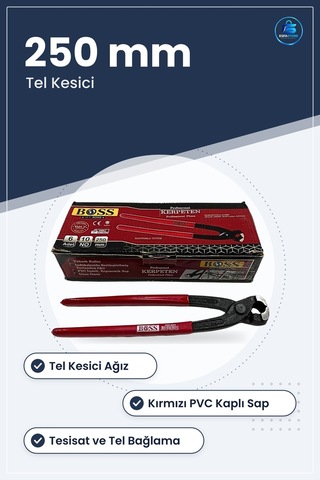 Kerpeten No 250 Mm Manuel Hırdavat Pense Tel Kesici Ev Tesisat De