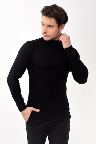 Erkek Balıkçı Yaka Boğazlı Slim Fit Kazak 8 Renk