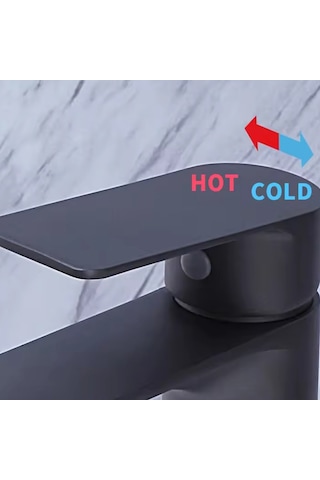 Fawer Faucet & Shower Siyah Lavabo Bataryası - 600 -by Siyah