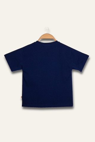 Erkek Çocuk Florida Baskılı T-shirt - Lacivert Lacivert