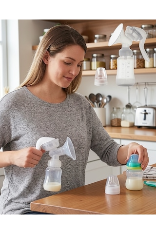 Manuel Göğüs Pompası 180 Ml Bpa'sız Ergonomik Model Uczzzgöğüssütpompası-3