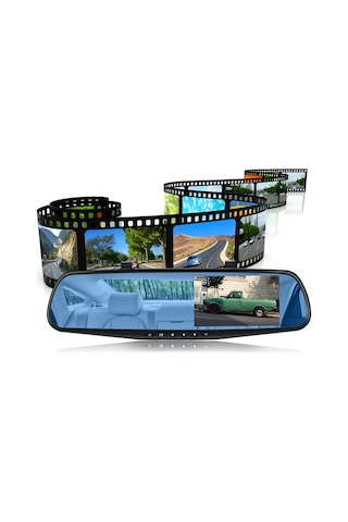 Ayna Kamera 4.3 Inc Ekran Yol+Geri Görüş Kameralı Hd Kıngwın