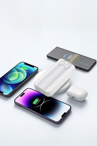 Torima TRM-1035 30000 mAh 2 Çıkışlı Taşınabilir Hızlı Şarj Dijital Göstergeli Powerbank Beyaz