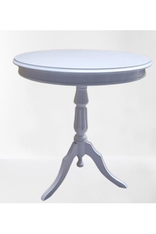 Fiskos Sehpa Eko 90502 Baba 3 Ayak 60cm Hareketli Mdf Tabla Parlak Beyaz El Yapım