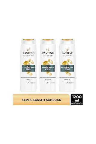 Kepeğe Karşı Etkili Şampuan 400ml X3 Adet Tüm Saç Tipleri