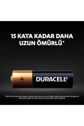 Duracell LR6/MN1500 1.5 V Alkalin AA Kalem Pil 4'lü Paket