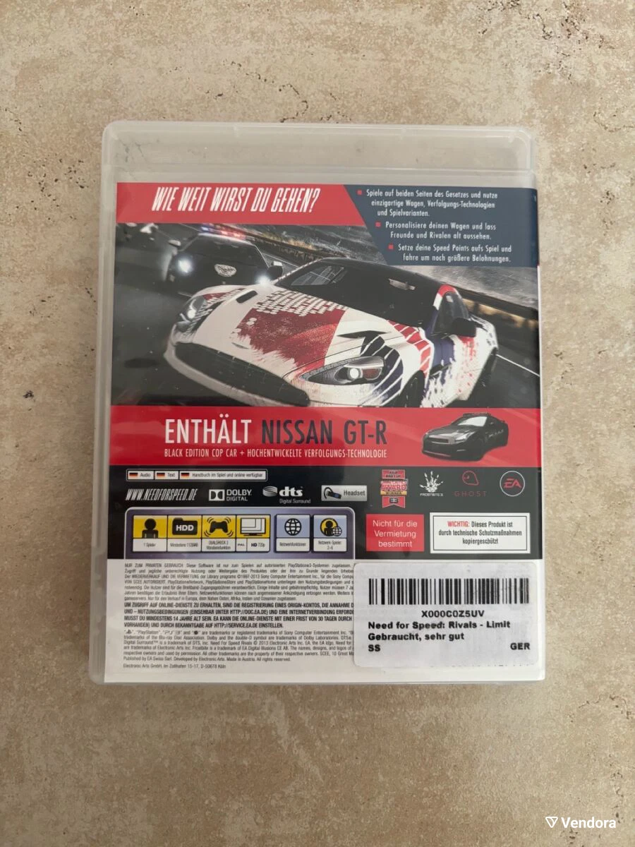 Need For Speed: Rivals Ps3 Playstation 3 Cd Oyun Teşhir