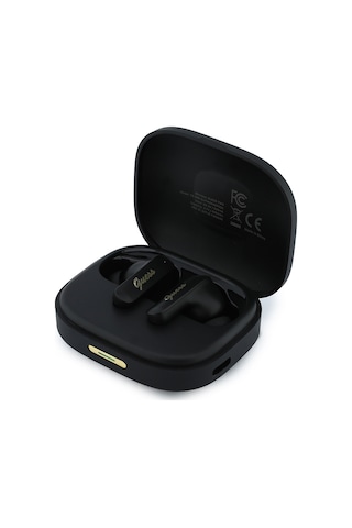 Guess GUTWSX45PGSK Lisanslı Script Metal Yazı Logolu Bluetooth 5.4 Kulak İçi Kulaklık