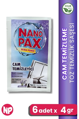 Cam Temizlik Toz Temizlik Saşesi 6 Adet X 4gr