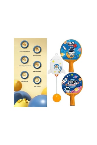 Ganzhoushop Tenisi Tenis Raket Mini Mavi Masa Eğitmeni Badminton Asılı Ambition Uq Profesyonel Antrenman Ekipmanı Mavi