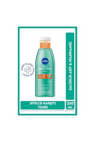 Skin Clear Yüz Temizleme Jeli 150 Ml + Derma Skin Clear Sivilce Karşıtı Tonik 200 Ml