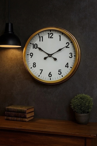 Zentime 60 Cm Eskitme Vintage Duvar Saati Çok Renkli